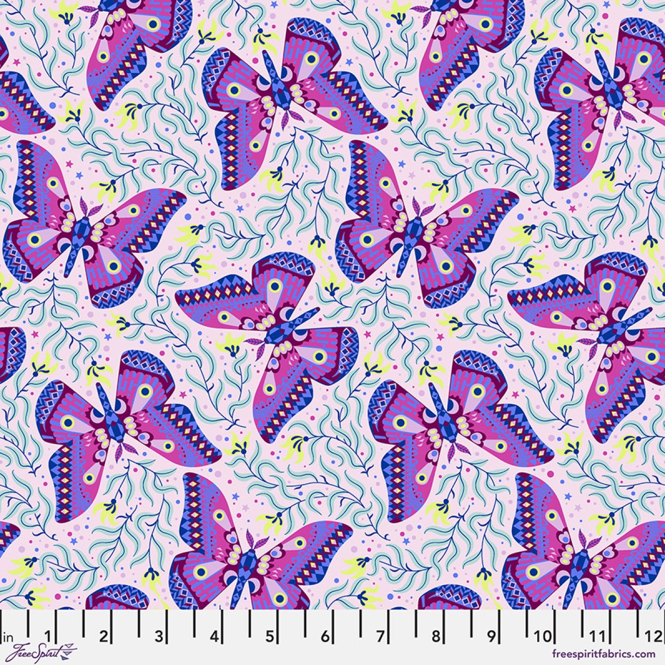 Patchwork Baumwolle - Stacy Peterson -  Belle Epoque - Modern Moth - Blush